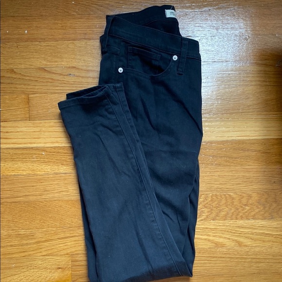Madewell 9” High Rise Skinny Black Jeans - Picture 1 of 5